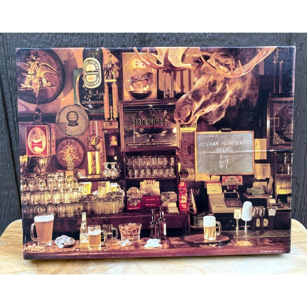 Vintage Springbok Happy Hours Bar Scene Jigsaw Puzzle 500+ Pieces Hallmark Cards